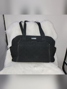Vera Bradley Black Quilted On the StrollTote Bag Diaper Bag